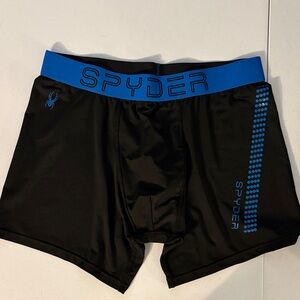Spyder Men's Boxer Briefs with Blue Accents